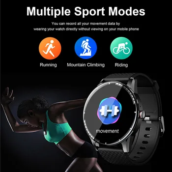 Bluetooth Klic Smartwatch moški ženske Glasbe Pametno uro S Športna Zapestnica 1.3 Palčni fitnes monitor EKG PPG android 2021 H6