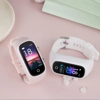 Bluetooth Šport Moški Ženske Pametno Gledati Fitnes Tracker Srčni utrip, Krvni Tlak Zapestnica Touch Kontrole Smartwatch z Slušalke