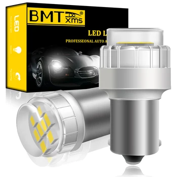 BMTxms 2x 1156 BA15S P21W Canbus LED Žarnica Dnevnih Luči DRL Bela Za VW Volkswagen Passat B7 2011 2012 2013
