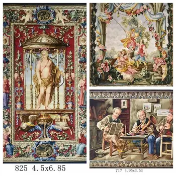 Bohemian tapestriesWall Tapiserija Cvet Rjava Modi Krožne Gospodinjski Dekoracijo Mat Tkanine, Tapiserija, Volne, Pletenje