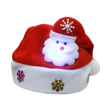 Božič Red Hat za Odrasle in Otroke LED Caps za Božič (Snežaka,Los,Santa Claus) Novo*