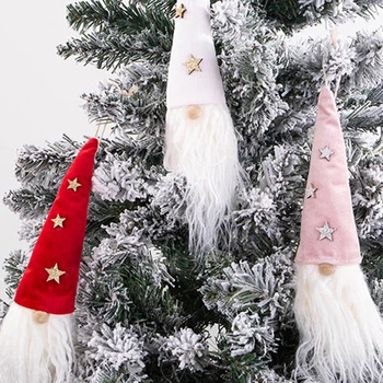Božično Drevo Kamin Okraski Plišastih Visoko Kakovost Nove Srčkan Nastavite Vzdušje Palček Božični Okrasek