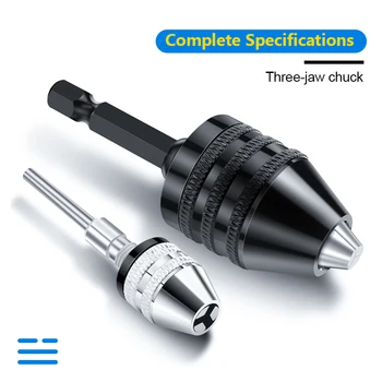 Brez ključa Drill Bit Chuck Adapter Hex Kolenom Vrtalne Vpenjalne 0.3-6,5 mm 0.3-8 mm 0.3-3.4 mm Hitro Spremembo Adapter Pretvornik Orodja