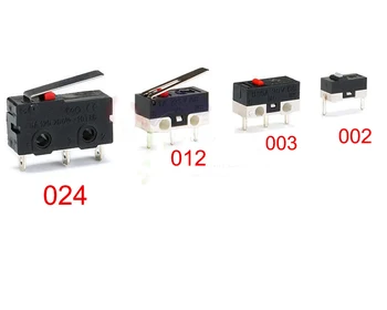 Brezplačna dostava 20pc Mikro Stikalo 002 003-3.5 012-13.5-2 024-touch stikalo gumb za miško 3PIN 2PIN
