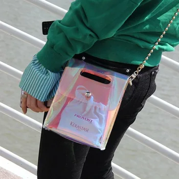 Brezplačna dostava messenger bag laser prozorno vrečko ženska torba jelly torba za prenosni zahodni vrečko divje dekle denarnice šminka vrečko