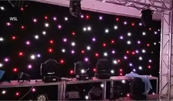 Brezplačna Dostava RGBW dj kabini 3*6 m DMX LED Star Krpo s Krmilnik
