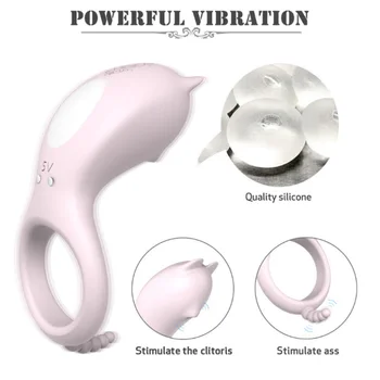 Brezžični Daljinski upravljalnik Moških Semena Zaklepanje Obroč 9 Način Vibratorji Dvojno Rabo Prostate Massager G-Spot Sex Igrače za Nekaj Play