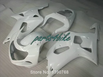 Brizganje plastičnih fairings za Suzuki GSXR 600 01 02 03 bela oklep kit GSXR750 2001 2002 2003 LV110