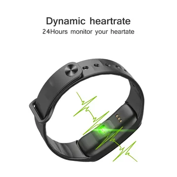 C1S Pametna Zapestnica Barvni Zaslon Krvni Tlak Nepremočljiva Fitnes Tracker Srčnega utripa Smart Band za Android IOS