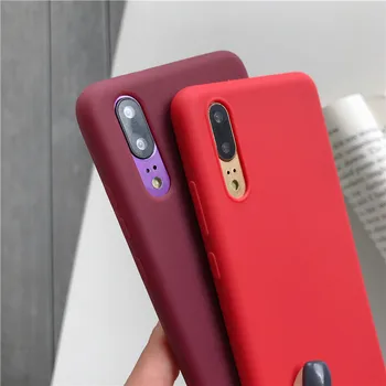Candy barve silikonski primeru telefon za huawei nova 7 7i 6 6i 3i 5t plus 4e 4 5 5i pro sebi mat mehka tpu hrbtni pokrovček primerih nova 5t