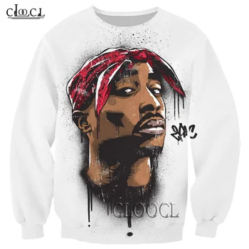 CLOOCL Rapper Amaru Shakur 2pac Tupac 3D Tiskanja Priljubljena Unisex Majica Priložnostne Slog Moški Ženske Trenirko Tek bo Ustrezala Vrhovi