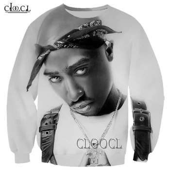 CLOOCL Rapper Amaru Shakur 2pac Tupac 3D Tiskanja Priljubljena Unisex Majica Priložnostne Slog Moški Ženske Trenirko Tek bo Ustrezala Vrhovi