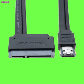 Cltgxdd Novo Dvojno Moč eSATA USB 12V 5V Combo, da SATA 22Pin USB Trdi Disk Kabel 6311B13 0,5 M