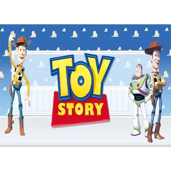 Colorwonder Fotografija Ozadje Zgodbe Igrače, 7x5 Woody z Buzz Lightyear Kulise za Fantov Rojstni dan Banner Rekviziti