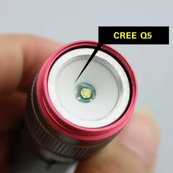 CREE Q5 Led Svetilko, Baklo 3 Načini Zoomable Nastavljiv Nepremočljiva Mini Led Svetilka Svetilka 3 Barve Za Kampiranje, Kolesarjenje