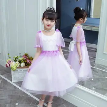 Dekleta obleko poletje obleko 2021 novo korejska različica dekle, princesa obleko zahodni čipke obleko