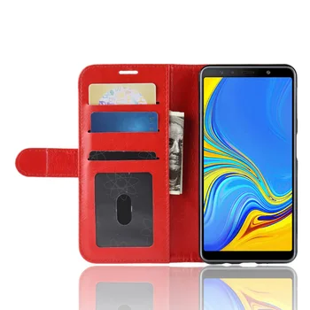 Denarnica Ohišje Za Samsung Galaxy A7 2018 A750 Primeru Zajema Visoko Kakovost Flip Usnjena Torbica Za Samsung Galaxy A7 2018 Telefon Kritje