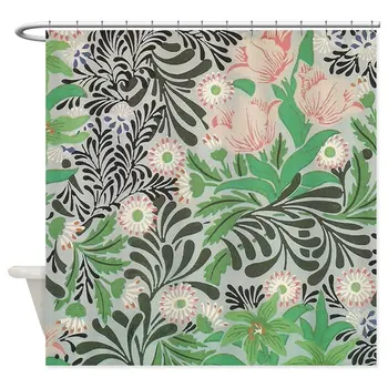 Design William Morris Cvetje in Listje, Dekorativne Tkanine, Tuš Zavese