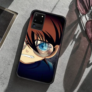 Detective Conan Anime Telefon Primeru Zajema Trup Za Samsung Galaxy S 7 8 9 10 e 20 FE rob uitra plus Opomba 9 10 20 black Nazaj Tpu