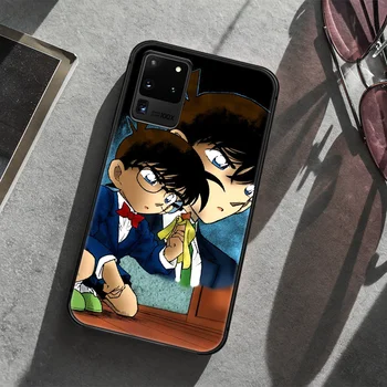 Detective Conan Anime Telefon Primeru Zajema Trup Za Samsung Galaxy S 7 8 9 10 e 20 FE rob uitra plus Opomba 9 10 20 black Nazaj Tpu
