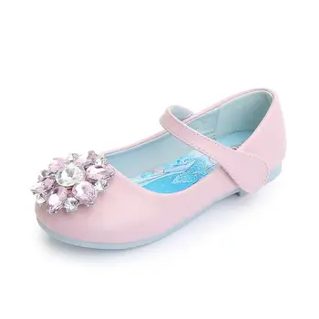 Disney Princesa Otroci Sandale Za Dekleta Priložnostne Bleščice Diamond PU Otroci Čevlji Stranka Obleko Šolo Sandali