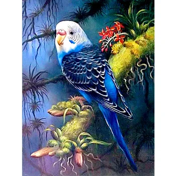 Diy 3D Diamond Mozaik Diamond Slikarstvo Navzkrižno Šiv Cartoon Živali Ptica Papiga Sliko Nedokončane Diamond Vezenje Doma Dekor
