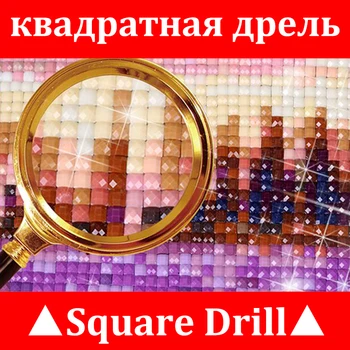 DIY 5D Diamond Vezenje prodaje Pisane Lobanje Celoten Kvadratni Diamond Slikarstvo Navzkrižno Šiv Kompleti Mozaik Needlework KBL
