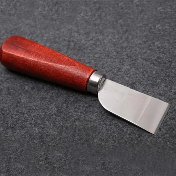 DIY Leathercraft Orodje, Leseni Ročaj iz Nerjavečega Jekla Usnje Nož za Rezanje Usnja Lopato Nož Za Usnje, ki Delajo