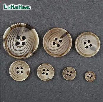 DIY nove plastične smole gumb 9 mm/30 mm 4-luknjo šivanje majica gumbi s črto immitation shell barve brezplačna dostava 201611101