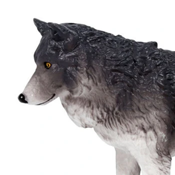 Diy Volk Igrača Gozdu Divje Živali Model Doma Dekoracijo Otrok Za Izobraževanje Darilo Siva