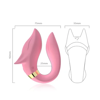 Dvojno Glavo U Tip Vibrator Erotično Sex Igrača za Nekaj G Spot Vagina Clitori Spodbujanje Žensk Masturbator Brezžični Daljinski upravljalnik