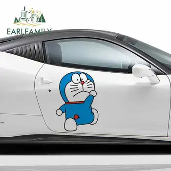 EARLFAMILY 43 cm x 30.8 cm Za Doraemon za zaščito pred soncem Nalepko Nepremočljiva Avto Nalepke Vinyl Gradivo Motocikel Za JDM SUV RV