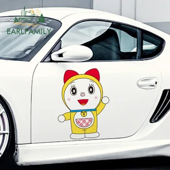 EARLFAMILY 43 cm x 32,4 cm Za Doraemon Nepremočljiva Fine Nalepko motorno kolo Avto Nalepke Praske Odporen Material Vinil Dekoracijo