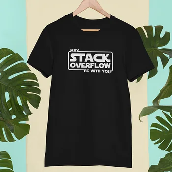 EU Velikosti Lahko Stack Overflow Z Vami Računalnik Jezika Jave Programiranje Besedo Black Bombaž Tshirt