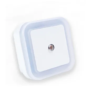 EU/ZDA plug LED Indukcijske Lučka za Kvadratni Steno Noč Luči Samodejni Vklop Senzorja za 0,5 W Super Svetlo Bela/ Modra/ Rumena/ Roza