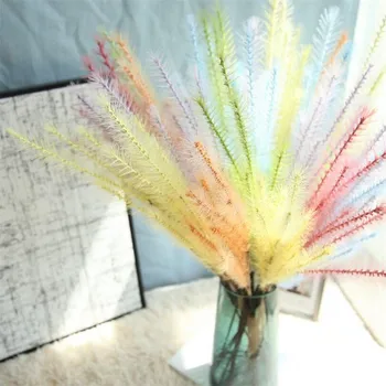 Flone Umetno ponaredek cvetje Malt Travo Cvet rastline Za Poroko Doma Stranka tabela Dekorativni Flores ureditev dekoracijo