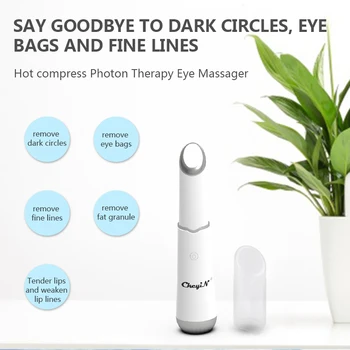 Foton Terapija Električni Oči Massager Anti Age Gubam Temno Krog Odstranitev Pomlajevanje Vroče Stiskanje Kožo, Oči Dviganje Lepoto Ca
