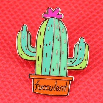 Fucculent kaktus pin zelenih rastlin, broška pastelnih rastlin pot značko lepe nožice, sočna vrtnar darilo kaktusov narave nakit