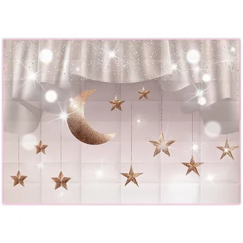 Funnytree ozadju photocall dekoracijo luksuzni zlate zvezde zavese bleščice polka pike bokeh fotografija kulise foto prop