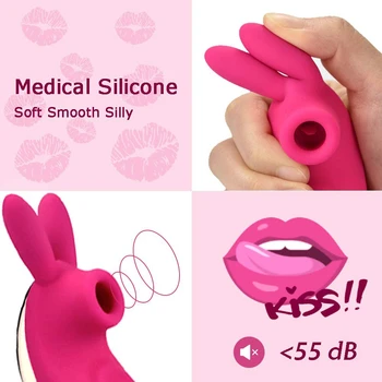 G-spot Klitorisa Sesanju Silikonski Vagina Mini Bedak Nepremočljiva Lizanje Jezika Vibratorji Spola Igrače Z 10 Načinov Za Ženske Nekaj