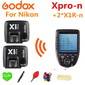Godox Xpro-N i-TTL II 2.4 G X Sistem HSS Brezžični Nadzor Daljinski Sprožilec z 2PCS X1R-N Sprejemnik za Nikon D3200 D3300 D5300 D70