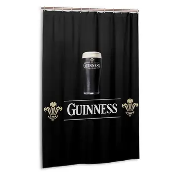 Guinness Pivo Vzorec Tuš Zavese, 48 X 72 Palca Nepremočljiva Debele Kopalnica Spa Tuš Zavese Linijskih nestrupen in brez vonja