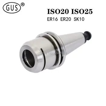 GUS Brezplačna dostava Natančnost 0.002 ISO20 ER16 ISO25 ER20 SK10 iso20 er16 collet chuck orodja držalo za rezkanje CNC stružnica