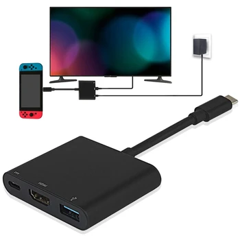 HDMI USB C Hub Adapter za Nintendo Stikalo, 1080P Tip C v HDMI Pretvornik Dock Kabel za Nintendo Stikalo
