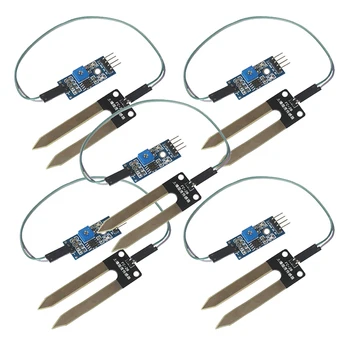 HFES 5 kos Tal Vlažnost Higrometer Vlage Senzor za Zaznavanje Modul za Arduino z Dupont Kabel