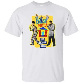 House Party 2, Kid & Play, Komedija, Hip Hop, Film, Pajama Jam, Retro, 1980, Ei Risanka majica s kratkimi rokavi moški Unisex Novo Modno tshirt