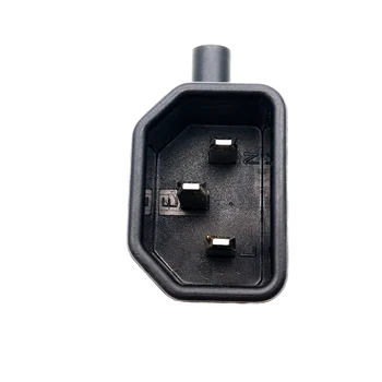 IEC 320 C14 do C7 pravim kotom Plug adapter IEC C7 do C14 3pin moški 2pin ženski menjalec adapter