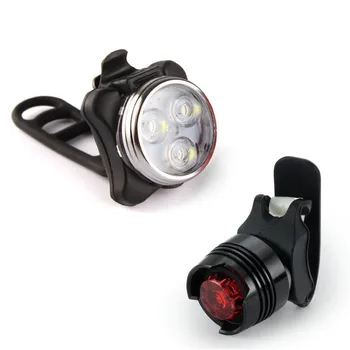 Izposoja svetloba nastavite Polnilna LED Luč Kolo Kolo Lučka Set prednjih Luči Rep Svetlobe USB Novo Zunanjo Svetlobo luz bicicleta #e