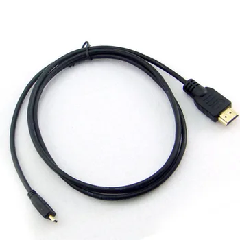 Kabel V1.4 priključek Mikro HDMI v Adapter Kabel 1080p 1440p Za HDTV, PS3, XBOX 3D LCD Srebrno Prevlečenih Bakrenih Žic 1,5 M