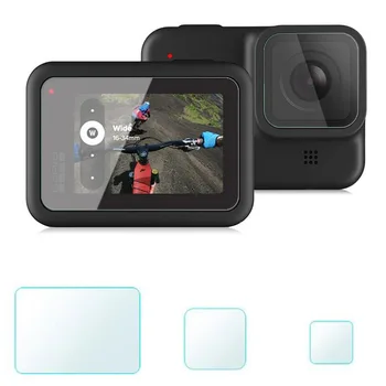 Kaljeno Steklo Objektiva Zaslon LCD Zaslon Zaščitni Film Zaščitnik Kritje Ohišje Za GoPro Hero 8 Black Go pro Hero8 delovanje Fotoaparata